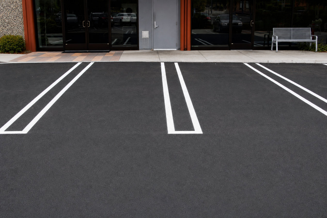 Parking lot paving